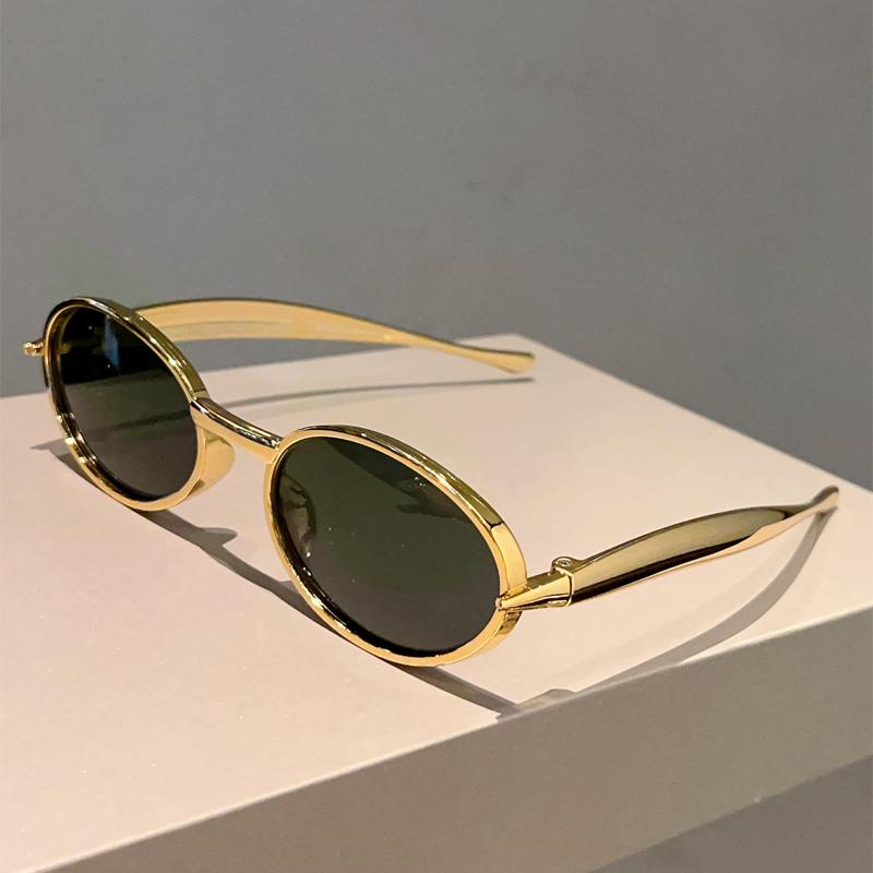 KAMMPT Oval Sunglasses Men Fashion Vintage Outdoor Casual Shades Women 2026 Trendy Retro Luxury Brand Design Decor Sun Glasses