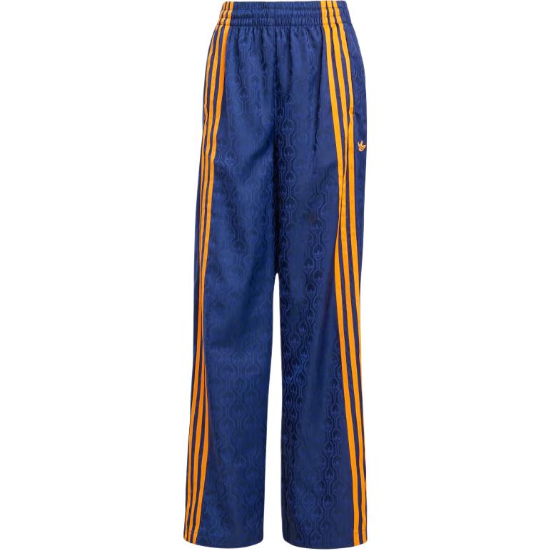 Adidas Originals Striped Elastic Waist Mid Rise Straight Leg Casual Брюки женские низ Night-Indigo JN7663 XS