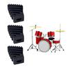 3 Stück Drum Rack Ständer Gummifüße Drum Bein Schützer Rutschfeste Gummi Drum Füße