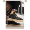Martin Boots, Fleece-lined Thickened Warm Men's High-top Leather Shoes, Thick-sole Outdoor Snow Boots.