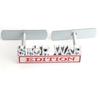 1Pc 3D Metal Stop War Edition Logo Car Front Grille Badge Side Fender Rear Trunk Emblem Sticker Decal