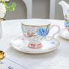 Flower and Bird Ceramic Teapot Kettle Coffee Pots Flower Tea Pot Heating Base Water Bottle Mother Child Pot Afternoon Tea Pots