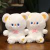 Cartoon-Plüschtier, niedliche Häschen-/Bär-Puppe, Plüschtiere, tragen Mini-Schleife, weiches, flauschiges Stofftier, Kissen, Ornament, Kinderbegleiter, Puppenspielzeug, Geburtstagsgeschenk