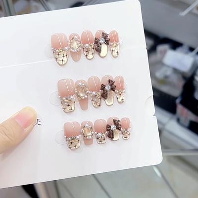 Pure Hand-made Phototherapy Wearer Cocoa Small Fragrance Finished Product Reusable Nail Art Patches