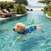Shark Shape Dog Swimming Vest Breathable Dog Buoyancy Vest Pet Flotation Vest  Outdoor Water