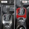 Inner Console Gear Shift Panel Cover Trim Ring Fit For Jeep Renegade 2016+ Red