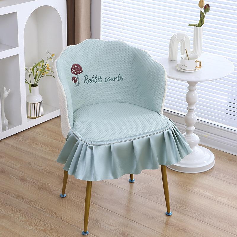 Thickened Makeup Chair Cover Chair Cover Comb Dressing Table Bench Household Girl Manicure Handrail