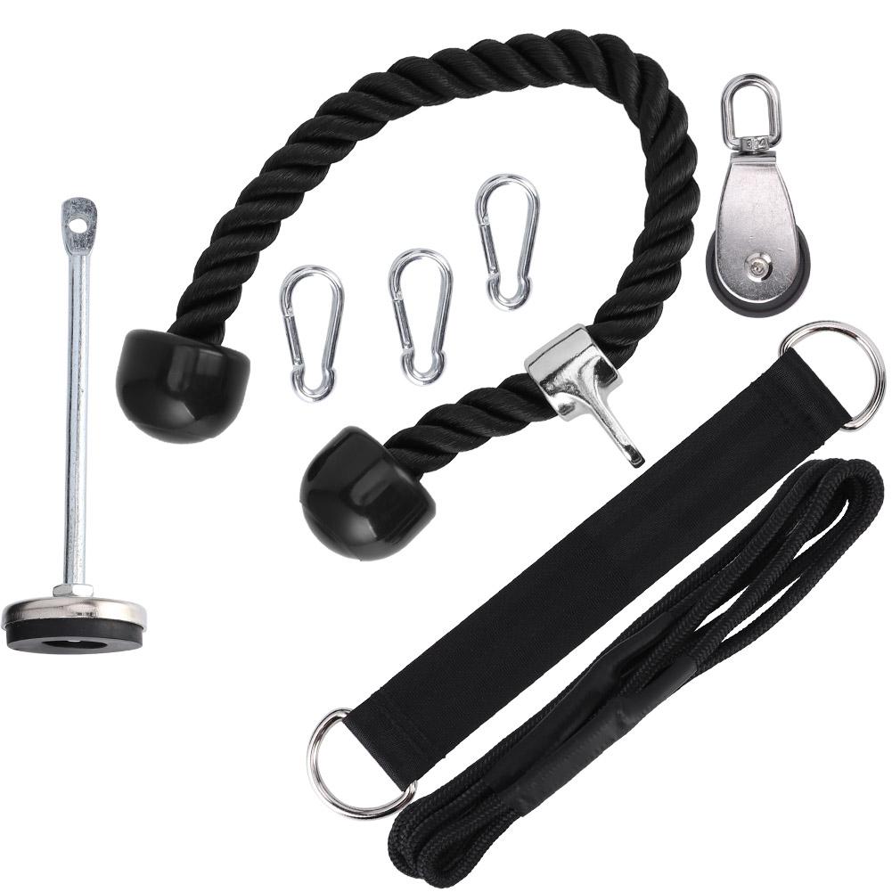 Strength Training Fitness Equipment Loading Pin Expander Dumbbell Threeheads Rope Set