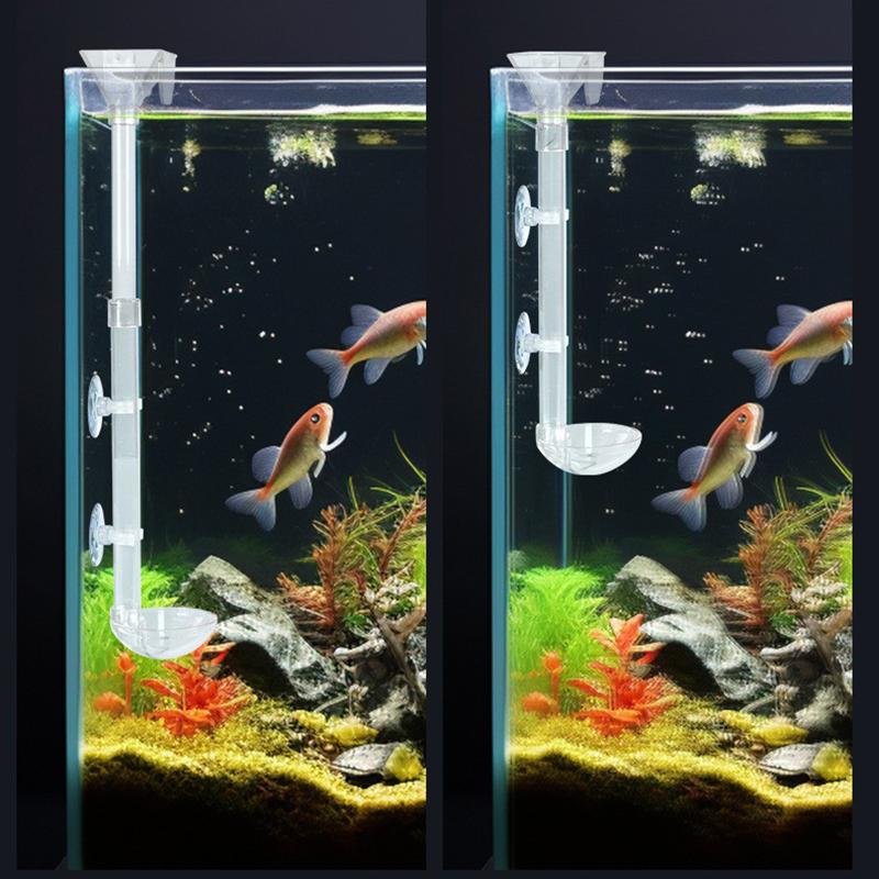 Aquarium Acrylic Feeding Tube Antistuck Feeding Device Design Transparent Fish Food Dispenser Feeder for A Variety of Fish Tanks