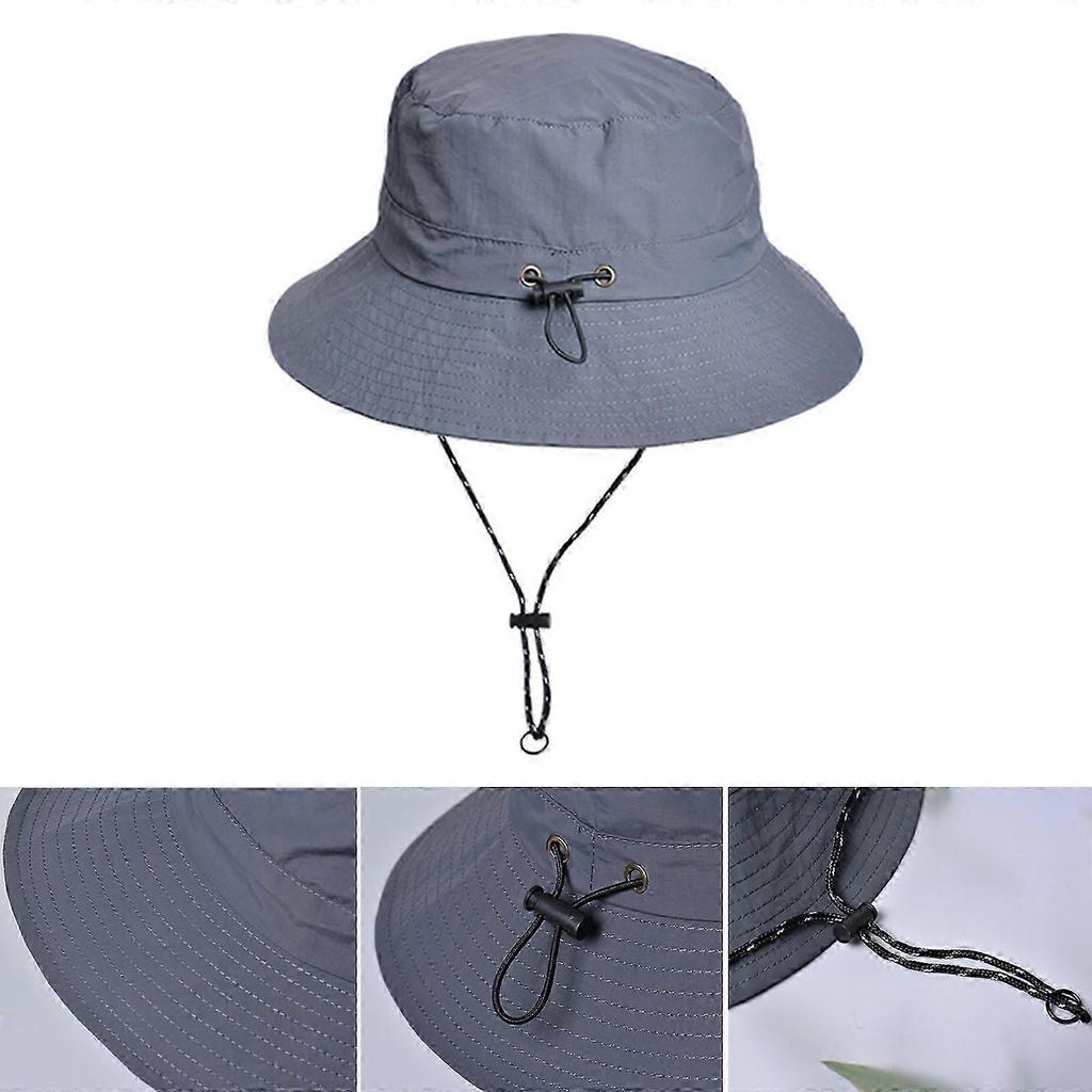 Waterproof Sun Hat Waterproof Fishing Hat Waterproof Hiking Hat Waterproof Fisherman Hat Bucket Hat Foldable Camping Hat navy blue