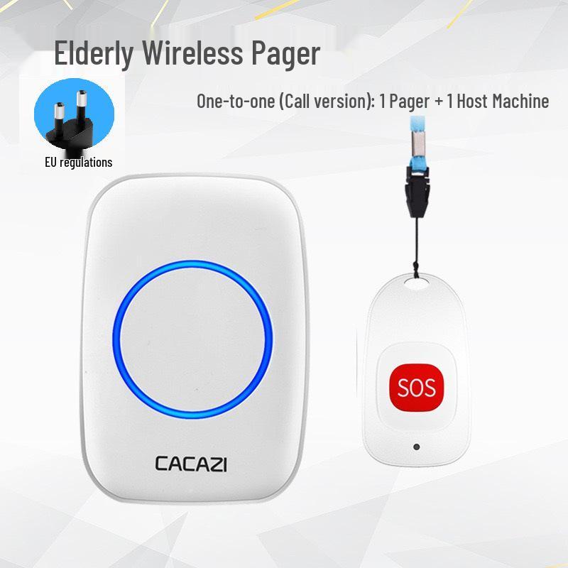 Wireless Long-Distance Emergency Call Button for Elderly Support.