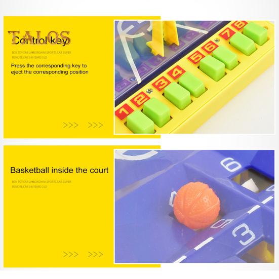 Basketball-Brettspiel für 2 Spieler, interaktives pädagogisches Finger-Push-Basketball-Startspielzeug, Mini-Basketballplatz, Indoor-Basketball-Korbspiel