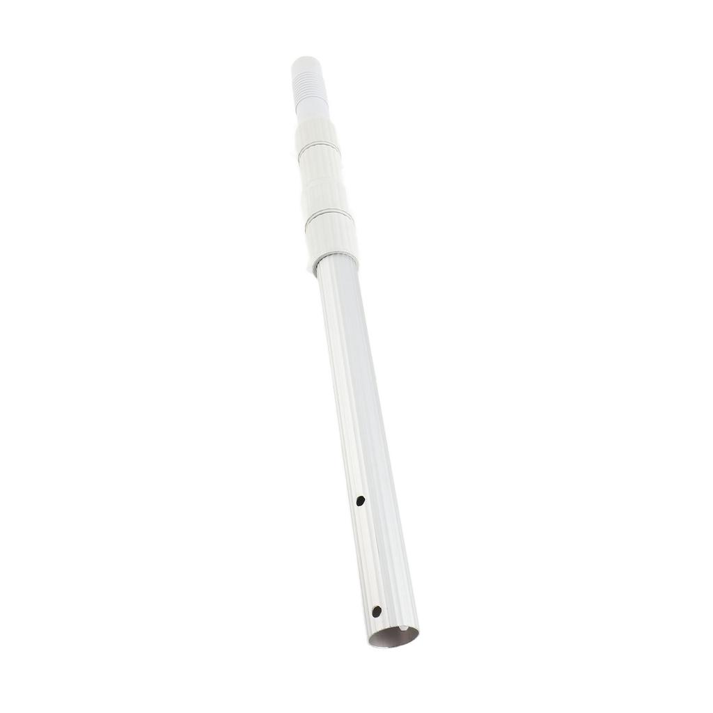 Pool Cleaner Telescopic Rod Reinforced Aluminum Alloy Handle Rod Pool Cleaning Fishing Net Lifesaving Pole 120CM