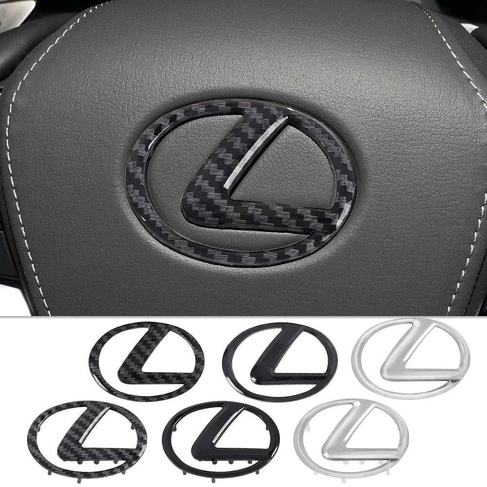 Interior Stickers ABS Car Steering Wheel Center Emblem Sticker Accessories For Lexus F SPORT IS200 CT200h GS300 LS430 RX450h LX5
