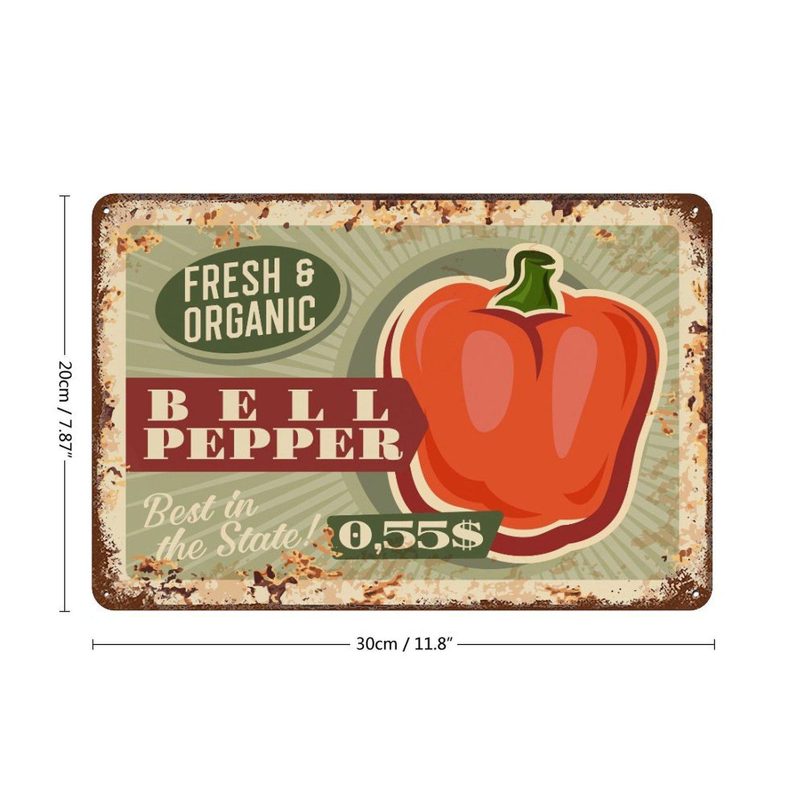 

1 Pack vintage-style distressed metal signboard, rustic finish, perfect for bar home café kitchen restaurant or office wall interior designs 20*30CM