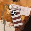 Earth Tone Stripes Phone Case for IPhone 16 15 14 13 12 11 X XS XR XSMAX 7 8 Pro Max Plus Double-layer Back Cover