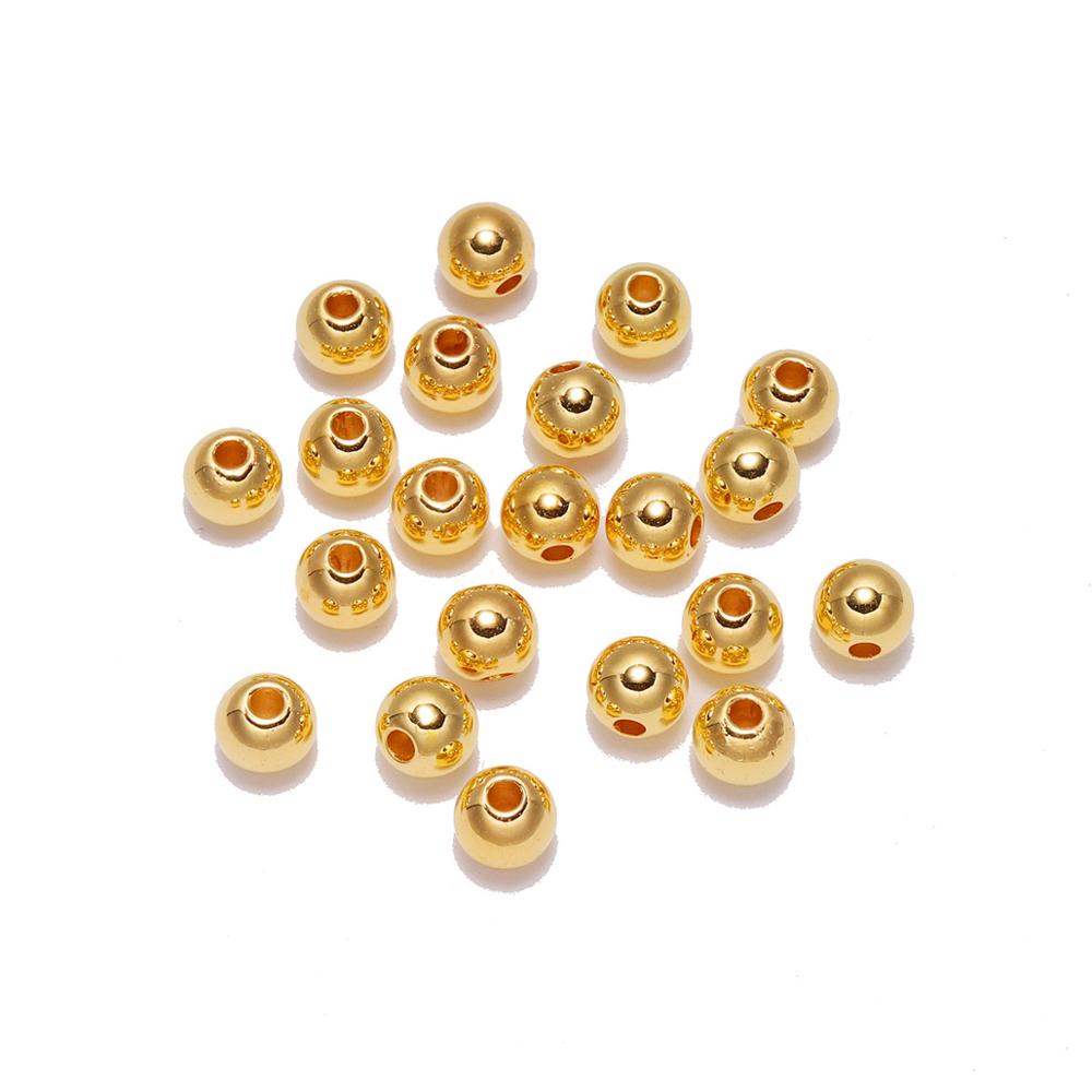 4 6 8 10 12MM mit Loch ABS Imitation Simulierte Perle Lose Perlen Perlen für Schmuckherstellung DIY Zubehör