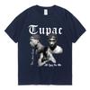 Rapper Tupac 2pac Graphic T Shirt Fashion High Quality Short Sleeves T-shirts Oversized Hip Hop Streetwear Cotton T-shirt