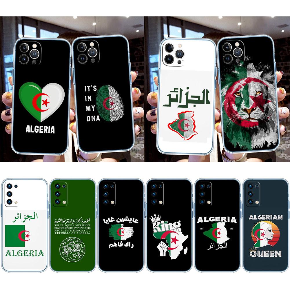 IK3 Algerischer Reisepass Flagge Transparente Handyhülle für Samsung Galaxy A04 A04S A14 A23 A34 A54 M23 M33 M52 M53