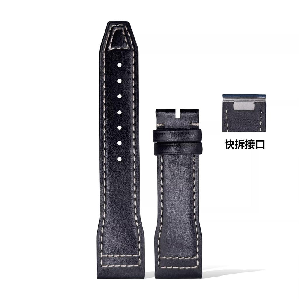 20mm 21mm Schnellwechsel-Armband für IWC Pilot Mark XVIII Le Petit Prince Spitfire Echts Leder Uhrenarmband Ersatz