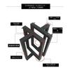 Heavy-Duty Iron Table Leg Brackets for DIY Furniture, 40/50/60/70/80cm x 68cm High, Metal Table Leg Pairs for Coffee Tables, Meeting Tables, and Dinin