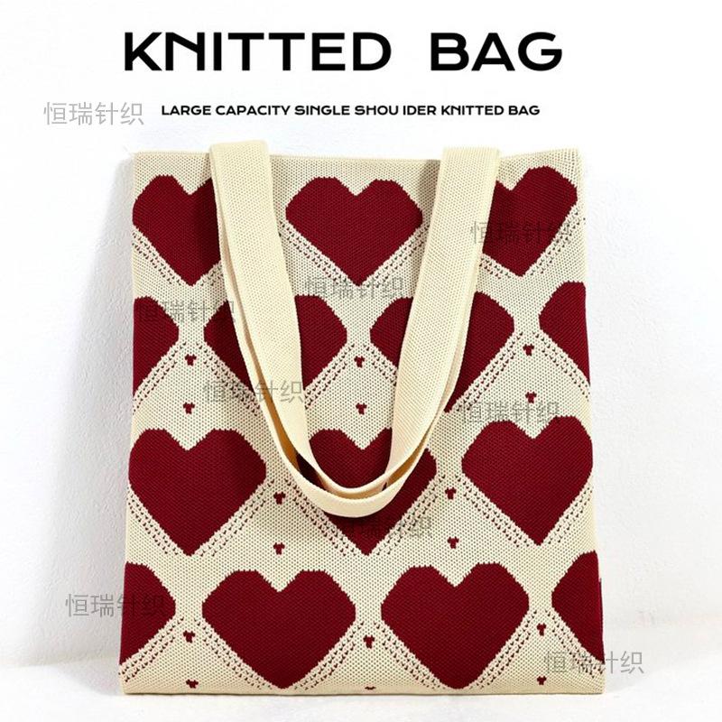Elephant Xishuangbanna knitted bag wind cartoon cute color matching big bag