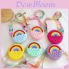 Schattige Siliconen Kinder Tas Mini Regenboog Crossbody Portemonnee Voor Kinderen Unisex