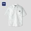 HLA Men's Patterned Short Sleeve Casual Shirt