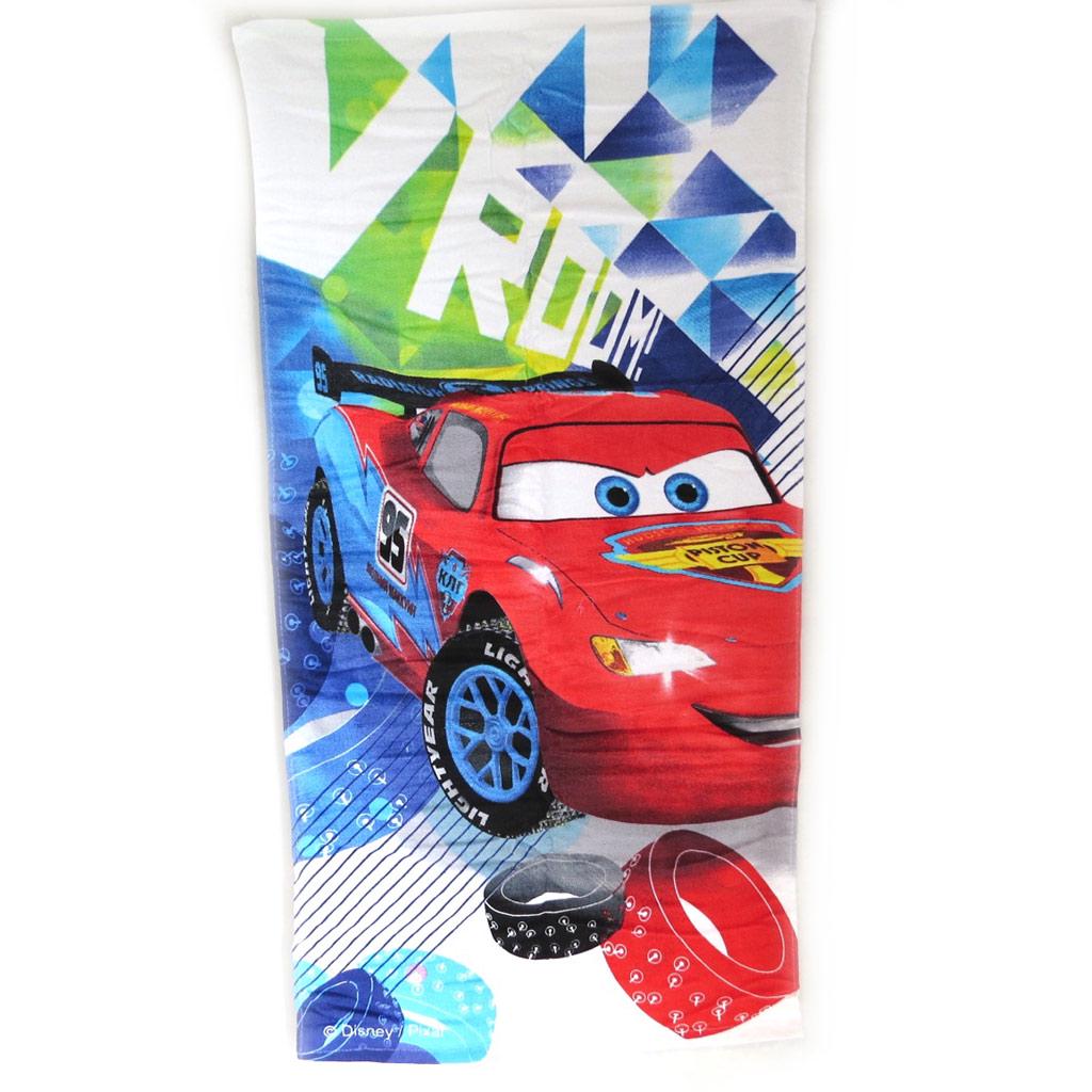 Cars [M5777] - Set de plage 'Cars' bleu rouge (serviette + sac piscine) 120x60 cm