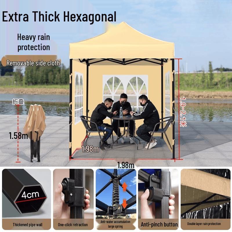 Jundingying 2x2m Pop-up Rainproof Canopy Tent
