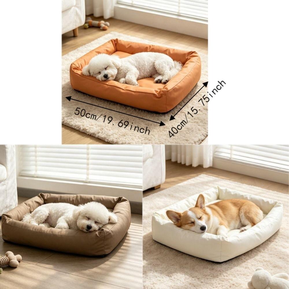 Zipper Style Dog Sleeping Mat Removable Pet Kennel Moisture Proof Cat Sofa Bed Indoor Use