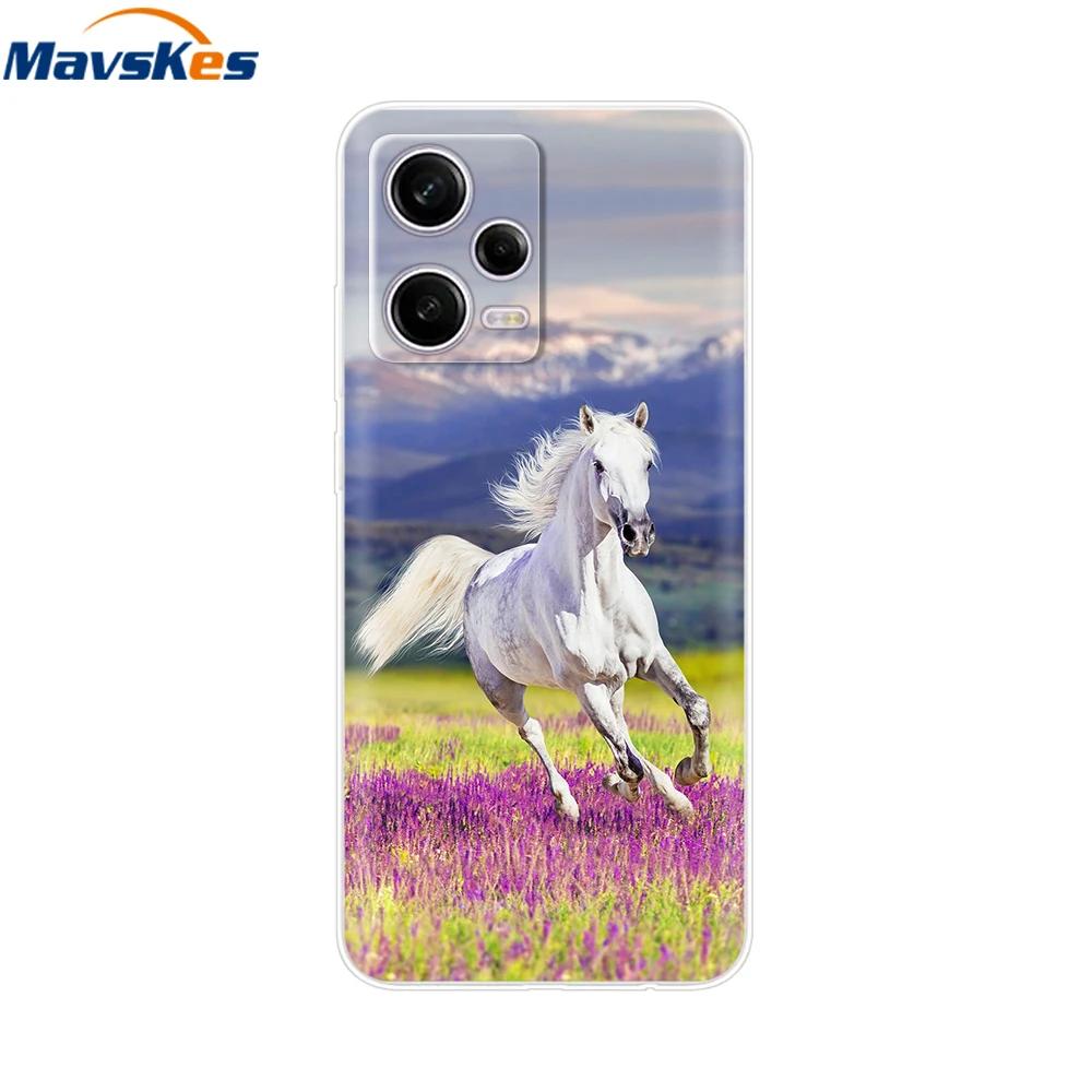 For Redmi Note 12 Pro Case Note12 Pro Cover Printed Silicone Phone Cover for Coque Xiaomi Redmi Note 12 Pro 5G Phone Case Funda