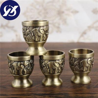 Nordic Shot Glass Small Mouth Liquor Cup Classic Embossed Carving Flowers Personality Wine Mug Bar Drinkware
