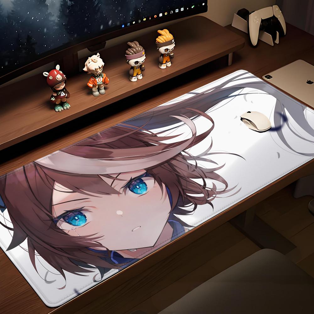 Anime UUmamusume Pretty Derby Spiel Mauspads Tokai Teio Schreibtischunterlage 900x400mm Gaming Zubehör XXL Kawaii Hybxaxc Tastaturpad