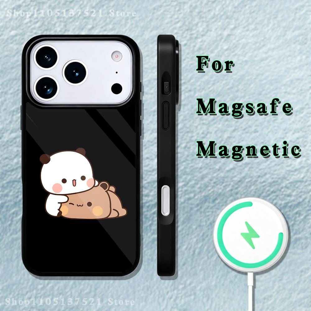 Cute BuBu DuDu Phone Case  For iPhone 17,16,15,14,13,12,11,Pro,Max,Plus,Mini,SE4,E Magnetic Magsafe Wireless Charging