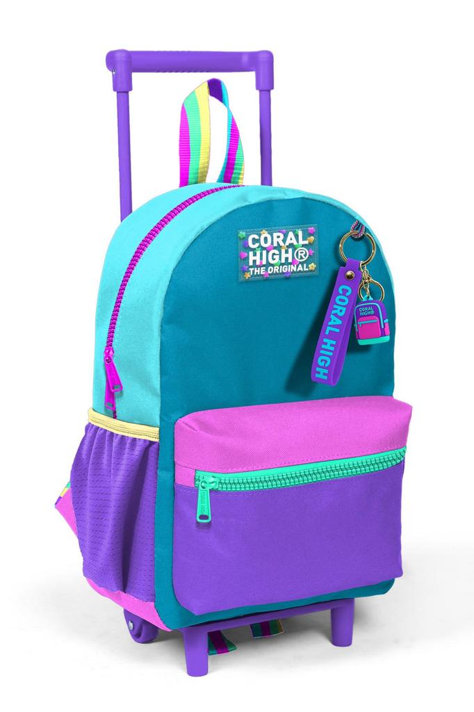 Minik Yuva Squeegee Backpack Pink Pastel Color Two Compartments 24059