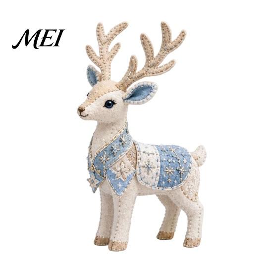Vorgeschnittene Stoff-Nähset Arktische Tiere DIY Patchwork für Anfänger, Winterwächter Tier-Set, 3D Kuscheltier Fabelwesen Bastelartikel Heimdekoration