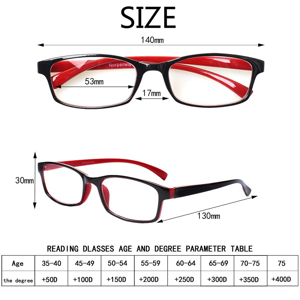 TUREZING Reading Glasses Spring Hinge Men Women HD Prescription Eyeglasses 0-6 0 Decorative Eyewear Lightweight Comfort