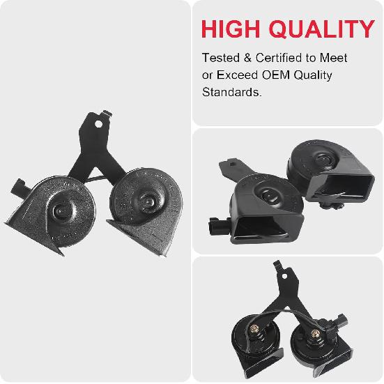 Horn Assembly With Bracket Compatible With 2009-2014 Ford F150 Replaces# 9L3Z-13832-A