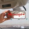 Sada 4ks nálepek na zpětná zrcátka Hello Beautiful Letters Self Afirmace Reflexní růžové vinylové samolepky na auto pro ženy