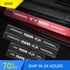 WJR4 F55 F56 2025 For Mini 4Pcs Car Threshold Sticker Scratch Resistant Transparent Film Protector For MINI Cooper One S JWC R55