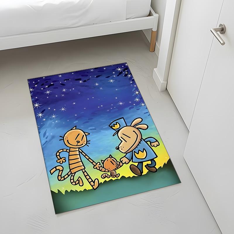 Dog Man Unleashed (1) Rug Suitable For Living Rooms Bedrooms Computer Rooms Dining Areas And Placement Under Tables And Chairs Also An Ideal Choice Fo