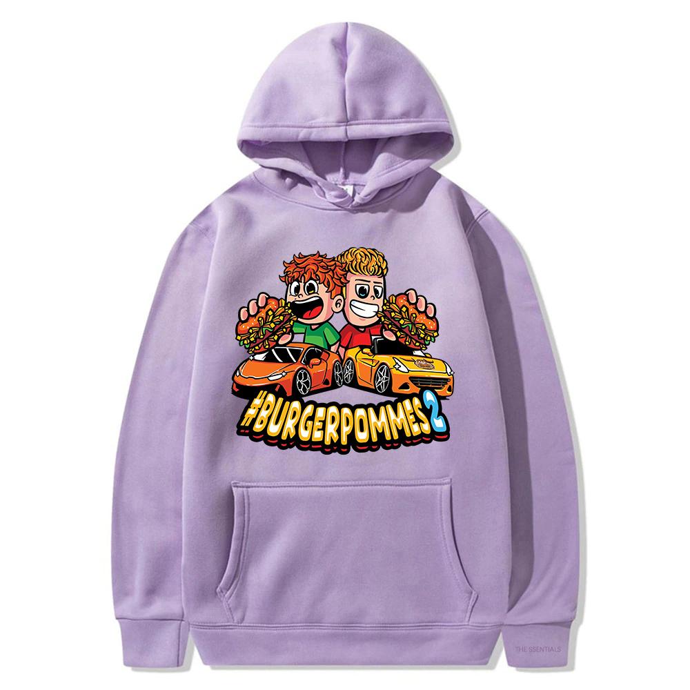 Burgerpommes 2 Hoodie Fashion Men/Women Aesthetic Cute Icrimax Hoodies Unisex Autumn Winter Cartoon Casual Pullovers Sweatshirts