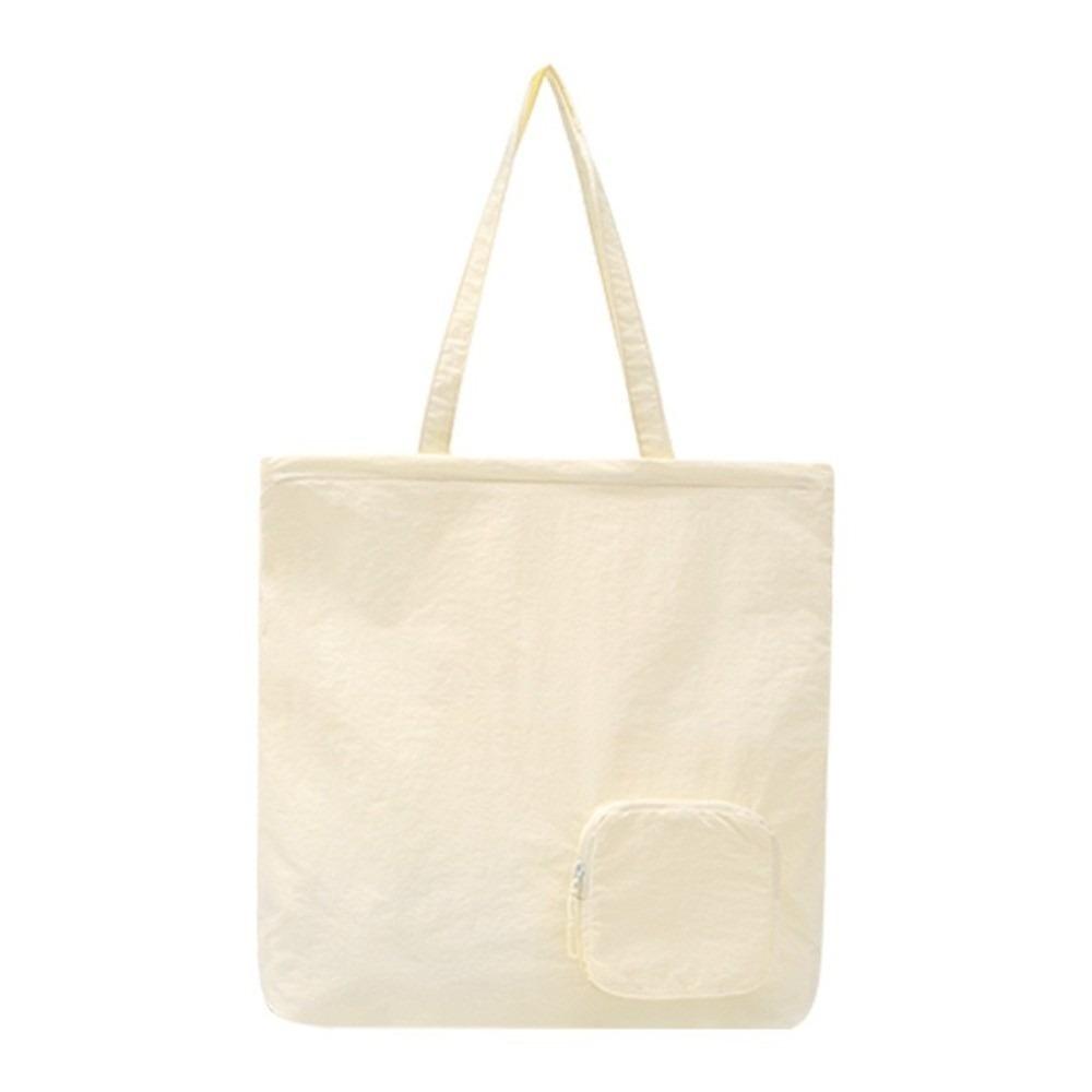 Portable Nylon Shoulder Bag Large Capacity Foldable Tote Bag Travel Storage Handbag  Daily Use