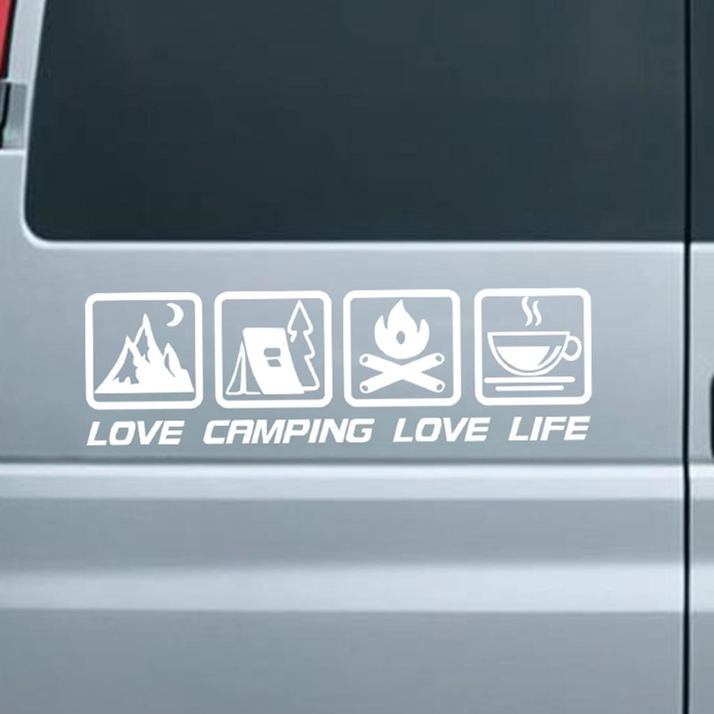 Decorative Car Sticker, Car Decal Decor | Vista Print LOVE CAMPING LOVE LIFE Waterproof