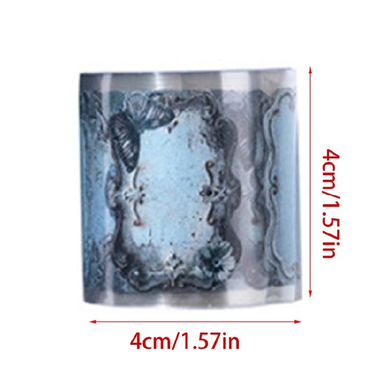 Vintage Rust Designs Tape Sticker Roll For Journal And Student Scrapbooking Project Easy Peeling And Removable