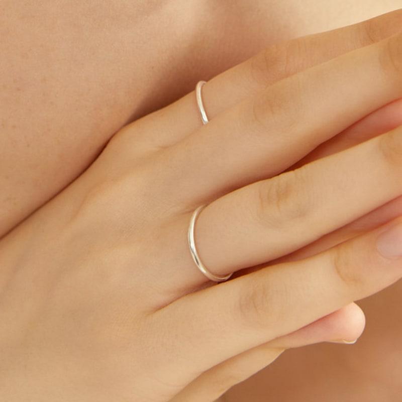 LUNNE Silver Everyday Essential Ring (1.5mm) #LSR02
