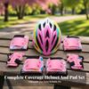 Kids Helmet and Pads Set Breathable Safety Gear with