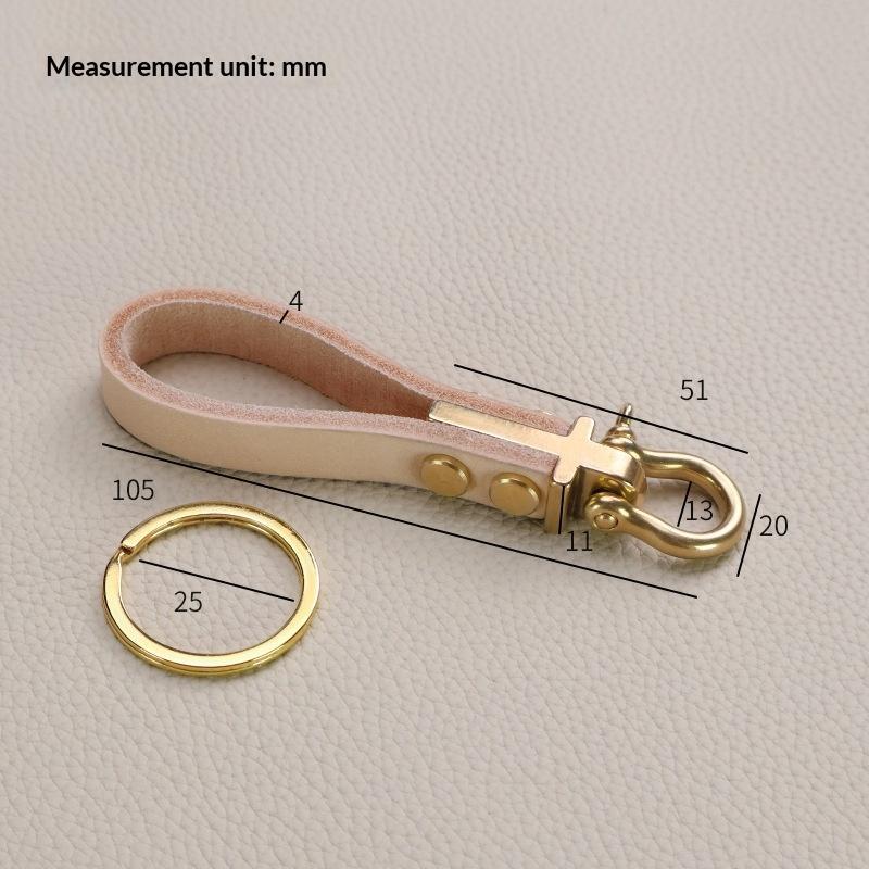 Premium Heavy Duty Brass Keychain Clasp Screw Lock Buckle Rust-Resistant Motorcycle Car Key Organizer for Riders Gifts
