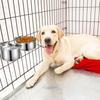Anti-Nag-Hundekäfigschalen Edelstahl-Haustierfutterspender Neuer Vogelspender Haustier